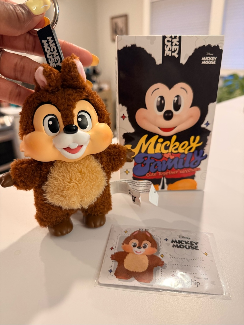 Pop Mart Disney Chip Plush Keychain - Brown and Tan